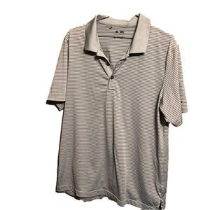 Adidas polo/golf shirt. Gray and black. Medium
